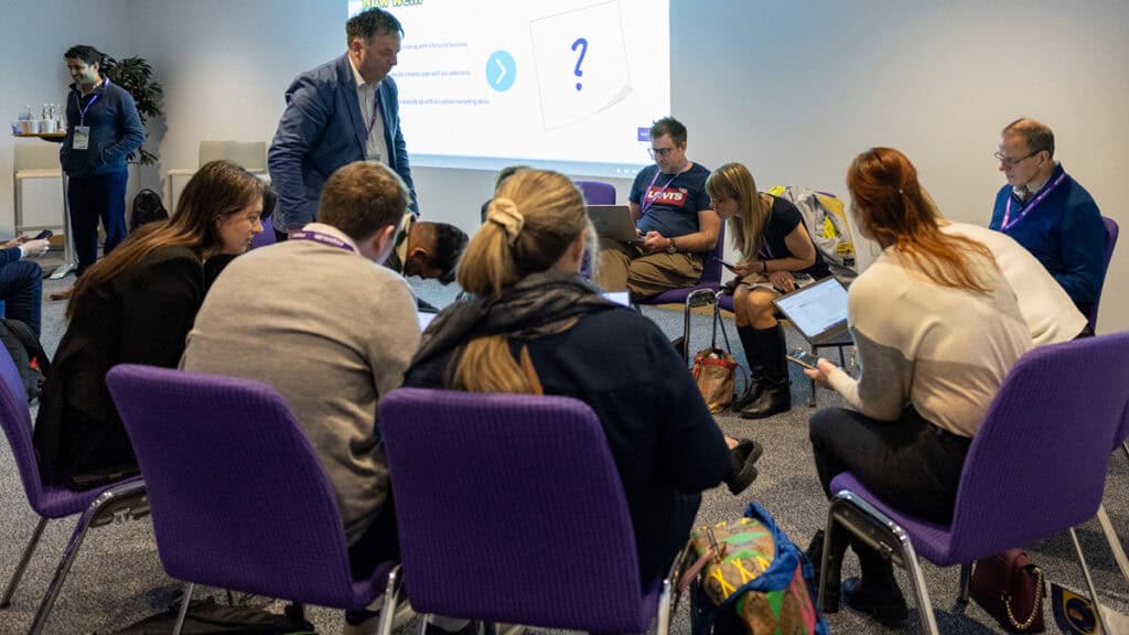 Operators try out different AI tools during an extended workshop session at Arival | Activate Edinburgh