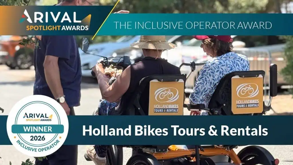 Arival Spotlight Awards 2026 Inclusive Operator Award winner is Holland Bikes Tours Rentals