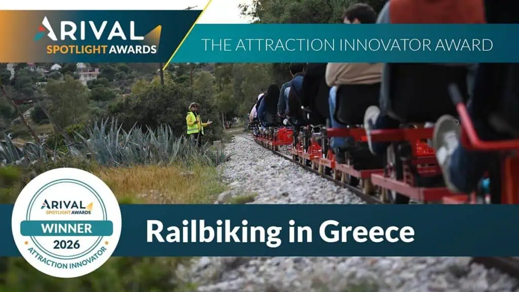 Arival Spotlight Awards 2026 Attraction Innovator Award winner is Railbiking in Greece